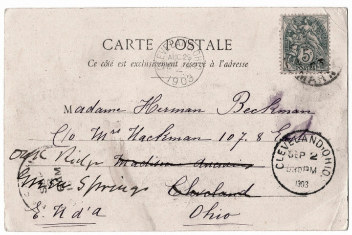 Back of postcard.