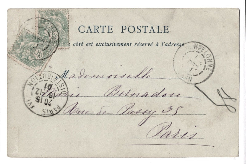 Back of postcard.