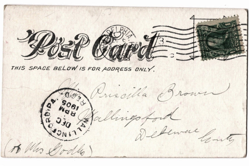 Back of postcard.