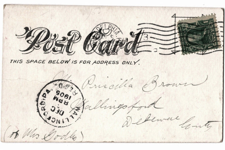 Back of postcard.