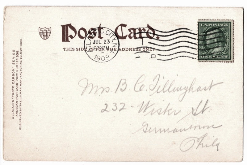 Back of postcard.