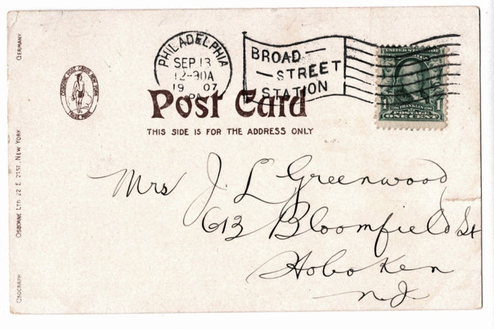 Back of postcard.