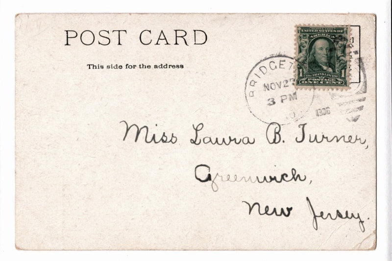 Back of postcard.