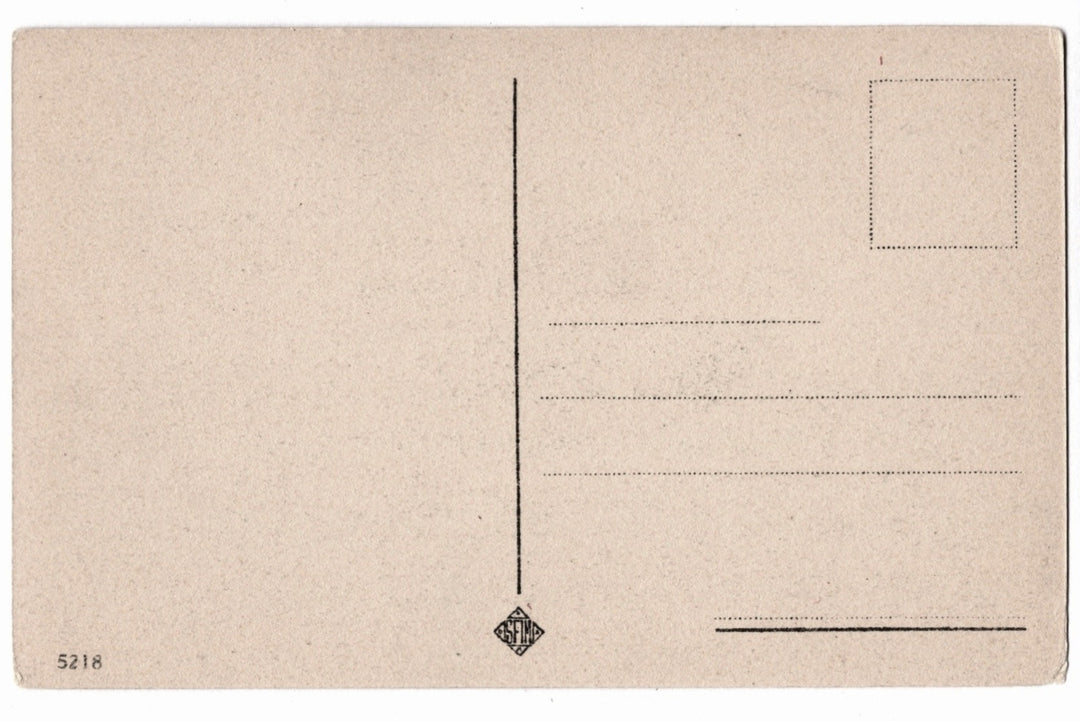 Vintage postcard with a traditional design.