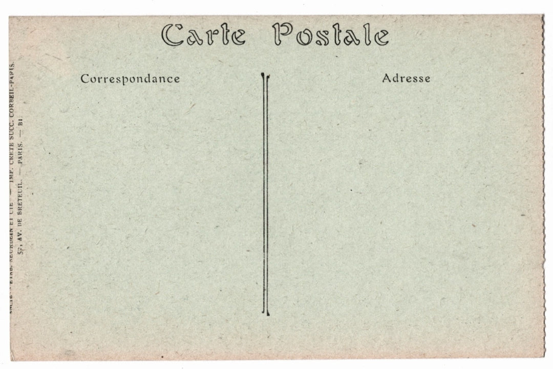 Vintage postcard with 'Carte Postale' text.