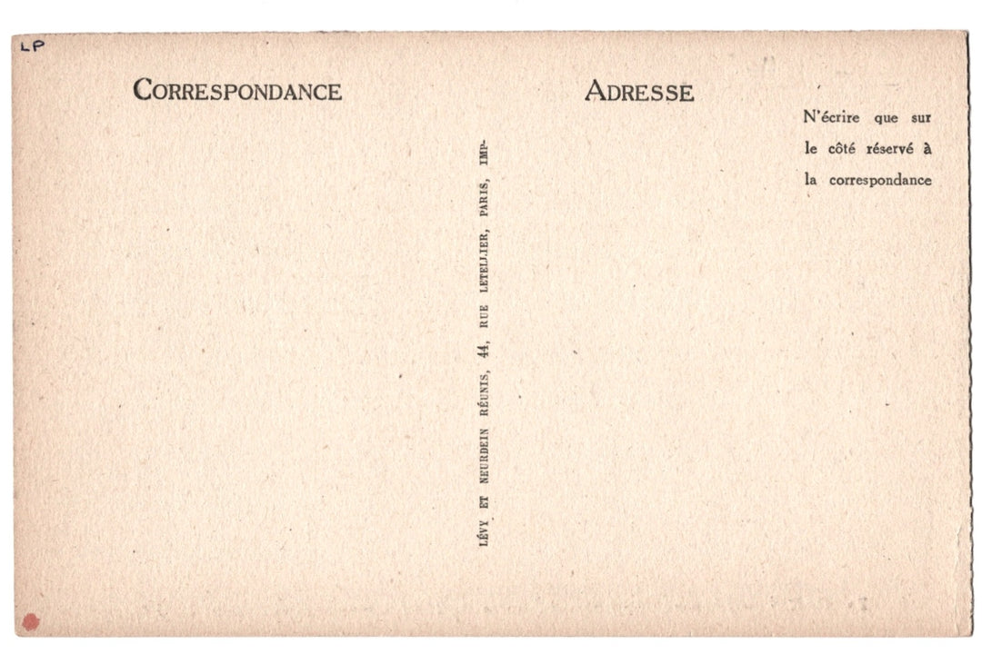 Buff vintage postcard, 1920s vintage uncirculated, French.