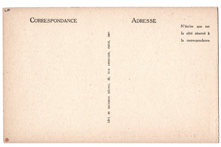 Buff vintage postcard, 1920s vintage uncirculated, French.