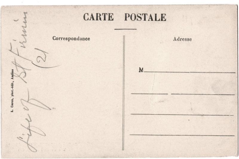 Back of postcard.
