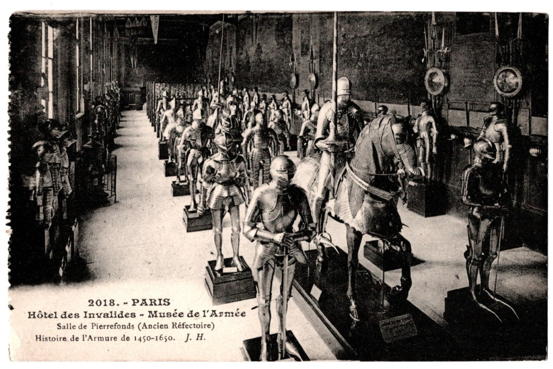 1910s Paris Army Museum Hotel des Invalides France Vintage Postcard.