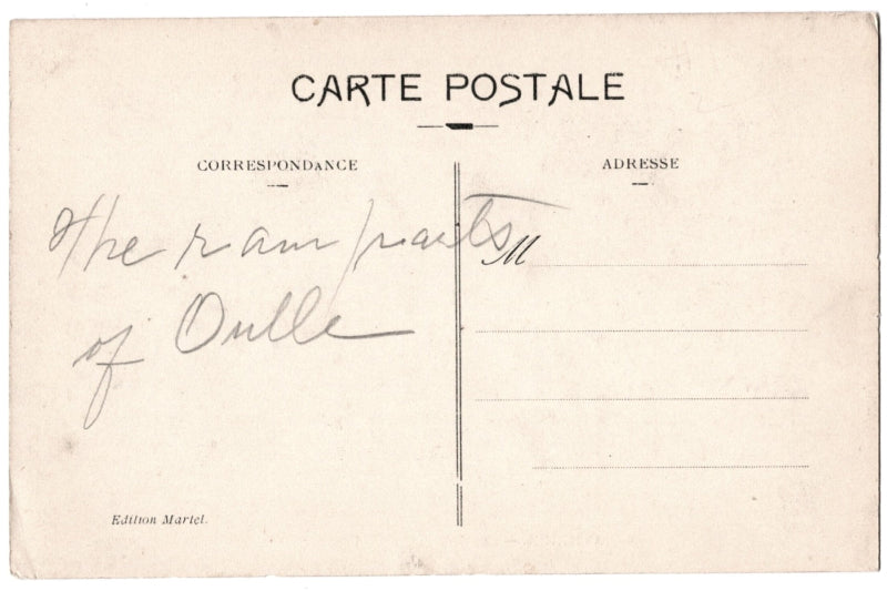 Back of postcard.