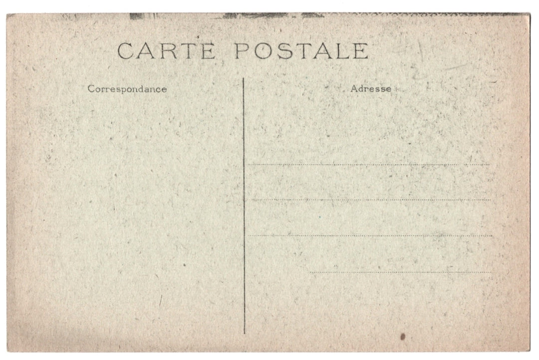 Vintage  postcard back of green buff card, unposted.