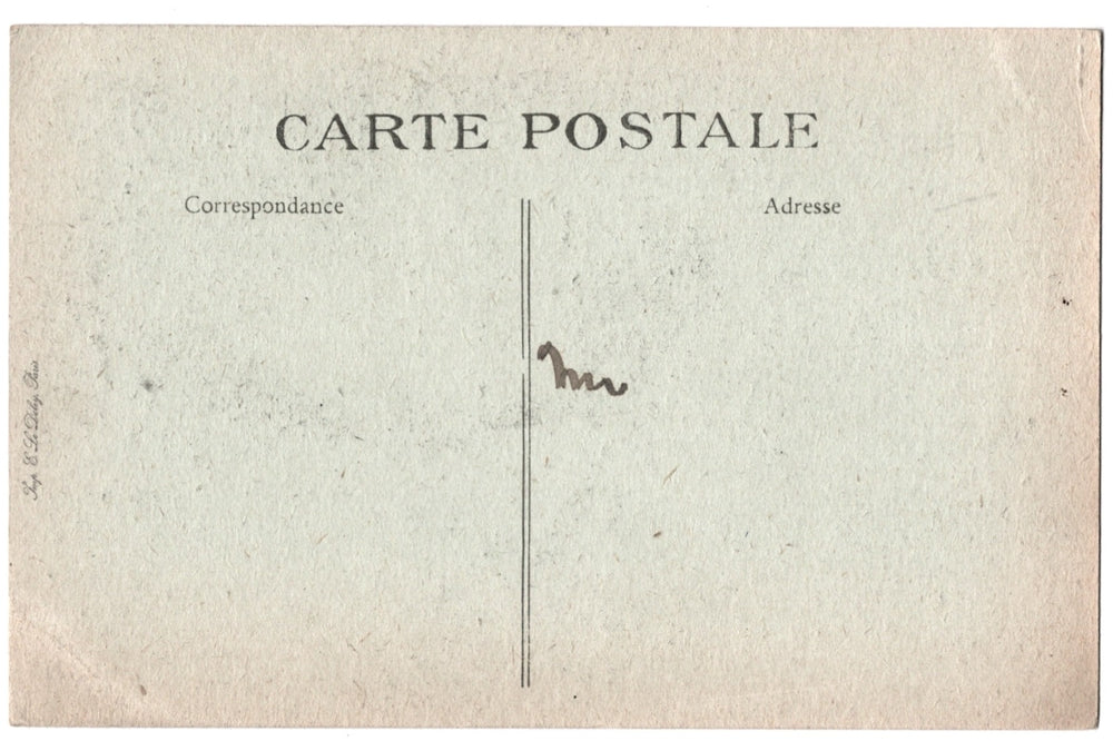 Vintage postcard back.