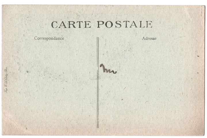 Vintage postcard back.
