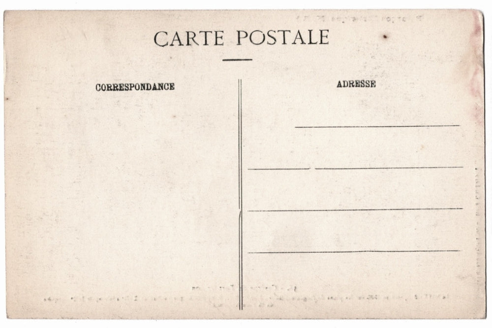 Vintage postcard back.