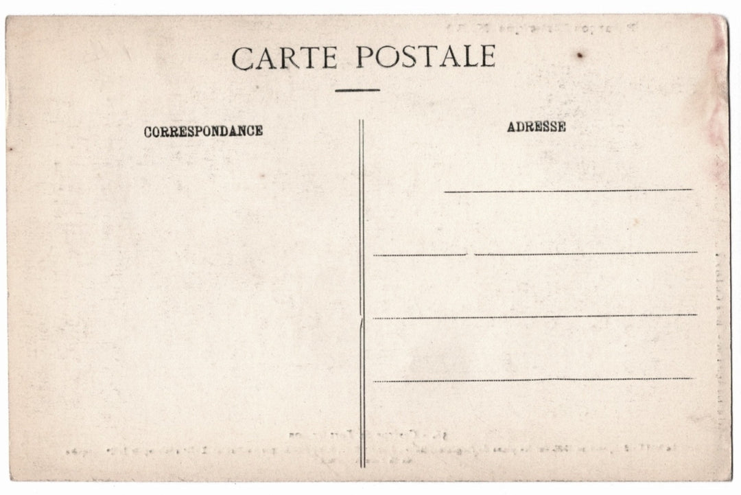 Vintage postcard back.