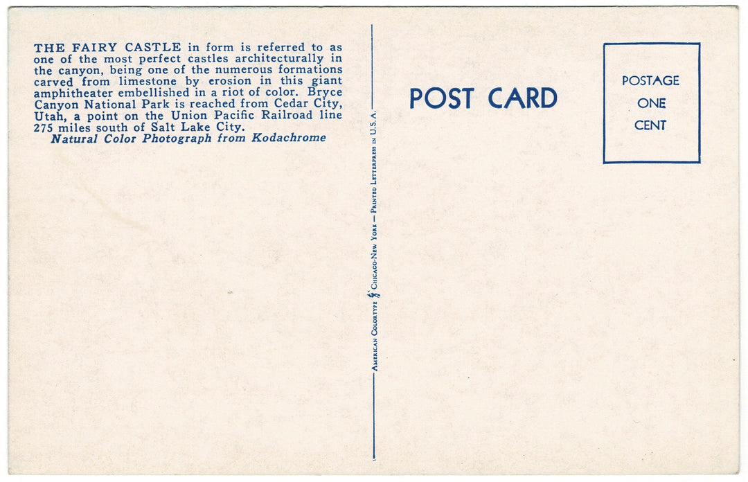 Vintage Postcard.