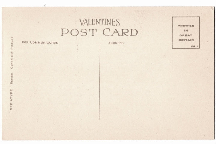Vintage postcard back.