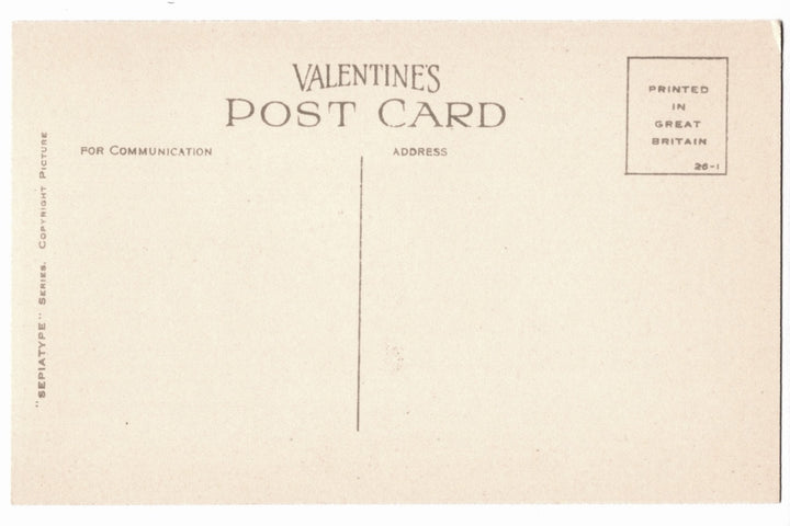Vintage postcard back.