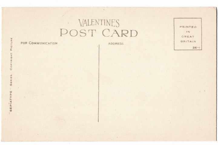 Vintage postcard back.
