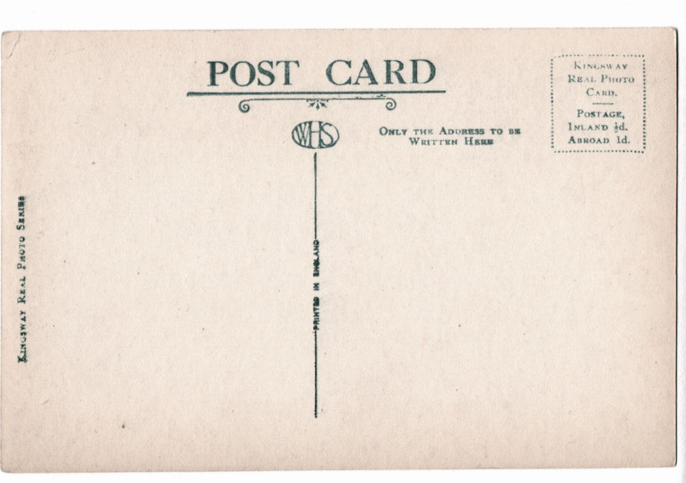 Vintage postcard with text and design elements.