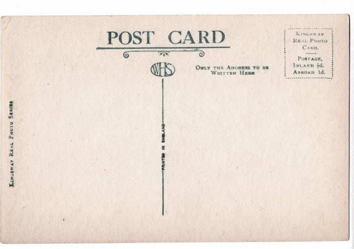 Vintage postcard with text and design elements.