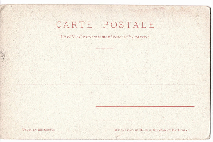 Vintage French postcard with 'Carte Postale' text and address line.