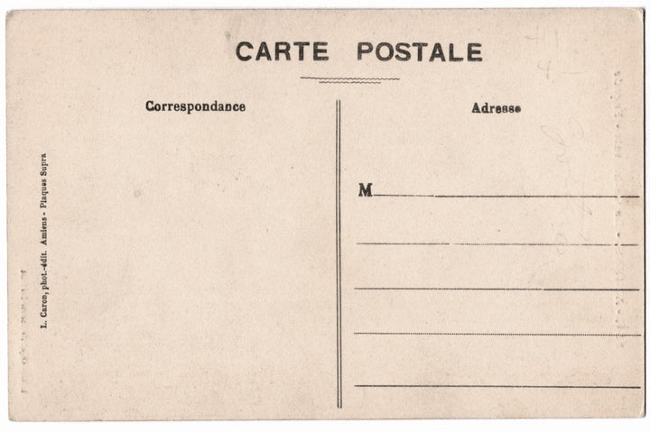 Vintagepostcard with text and lines for correspondence and address.