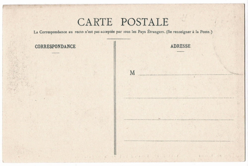 Vintage French postcard with text.