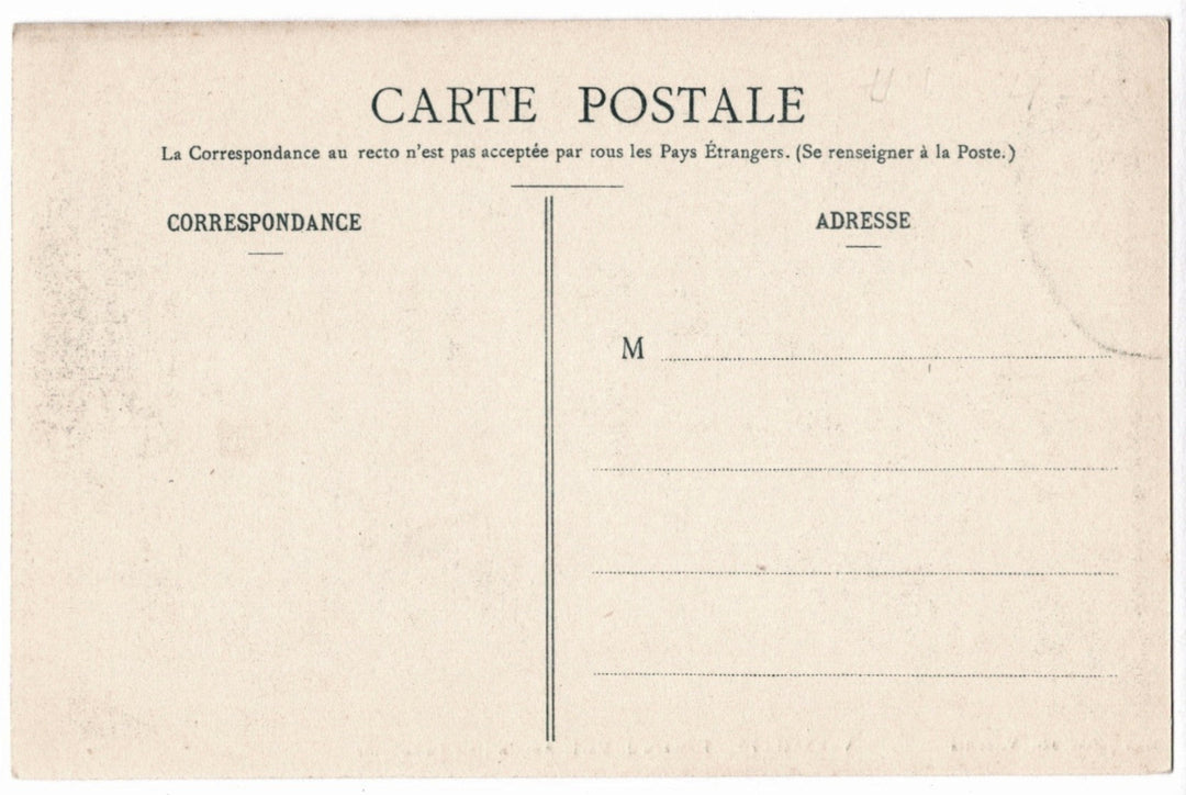 Vintage French postcard with text.