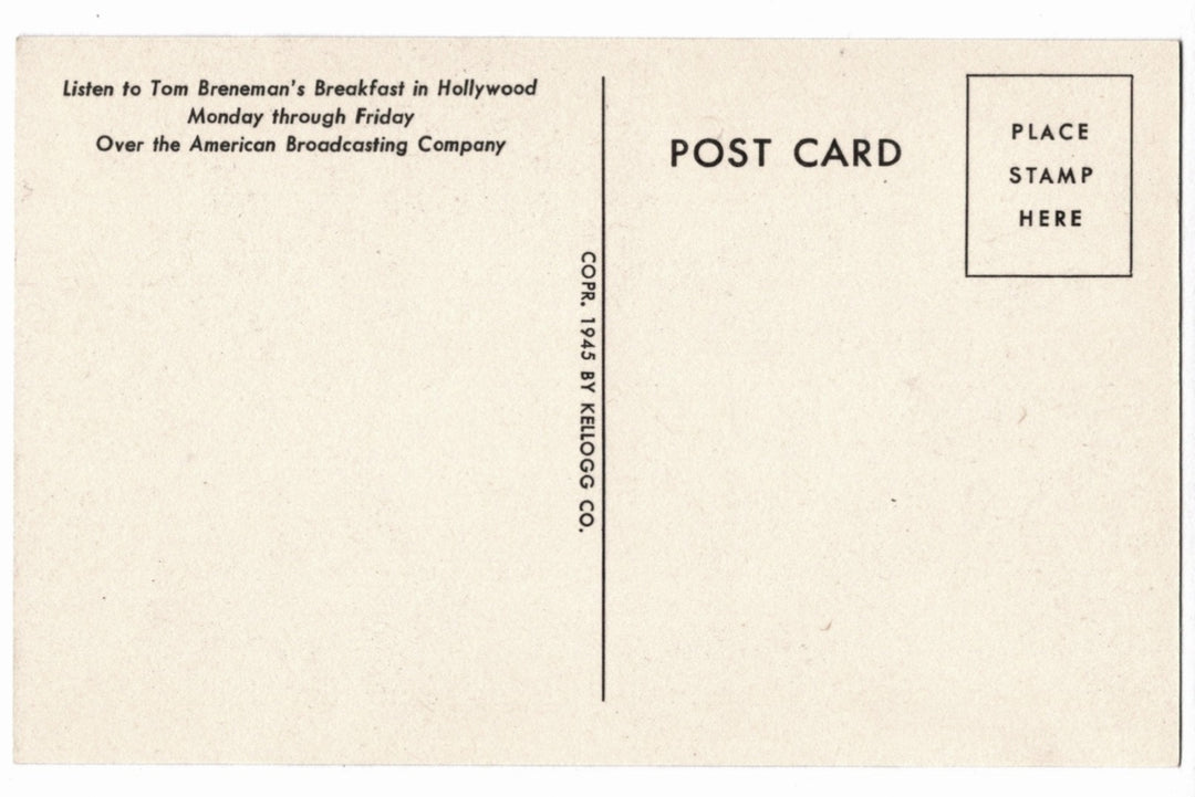 Back side postcard.