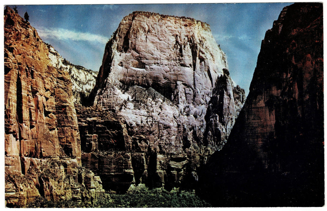 1950s Great White Throne Utah Vintage Postcard.