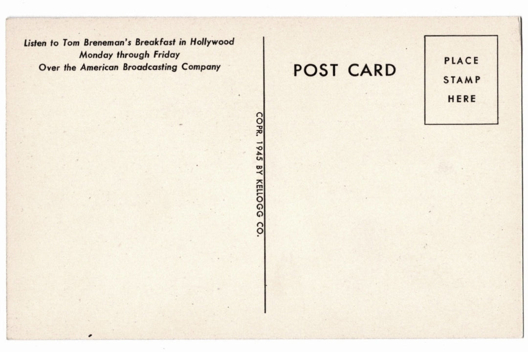 Postcard back.