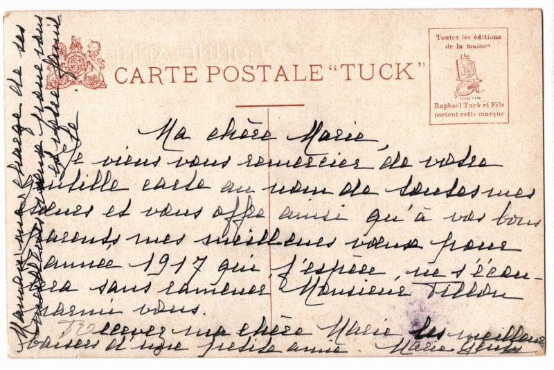 Back of postcard.