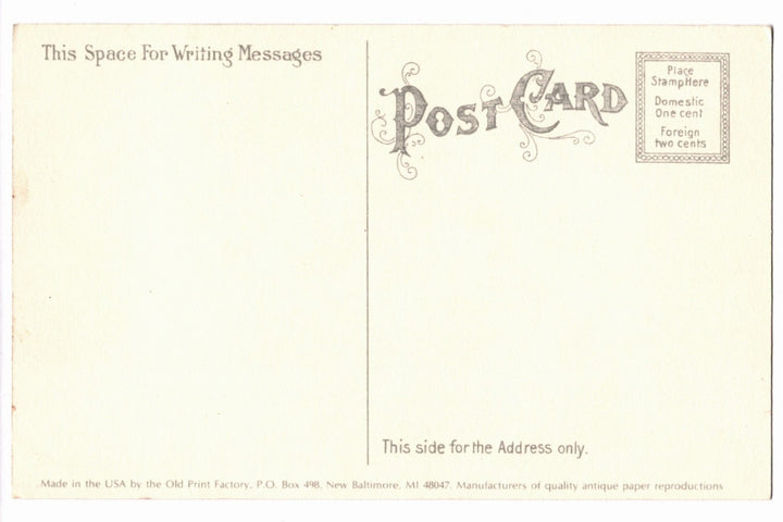 Back of postcard.