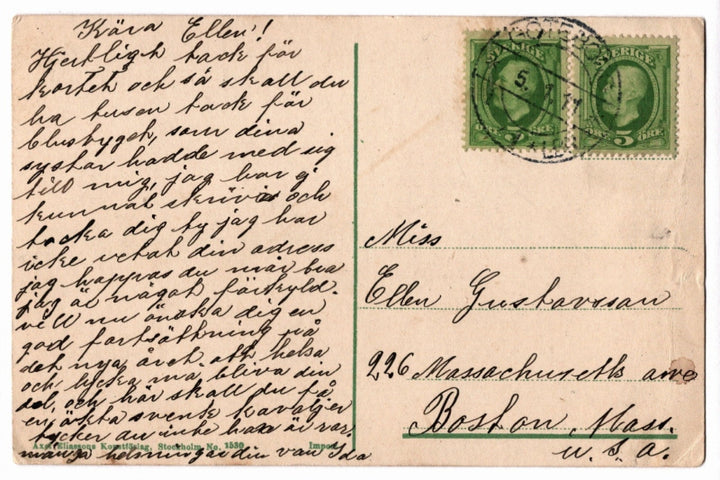 Back of postcard.