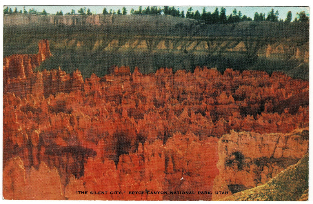 Silent City Bryce Canyon Utah Vintage Postcard.