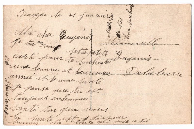 Back of postcard.