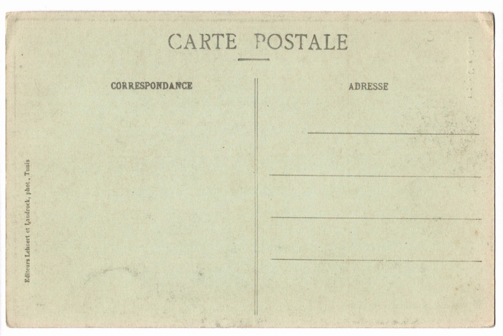 Back view of postcard.