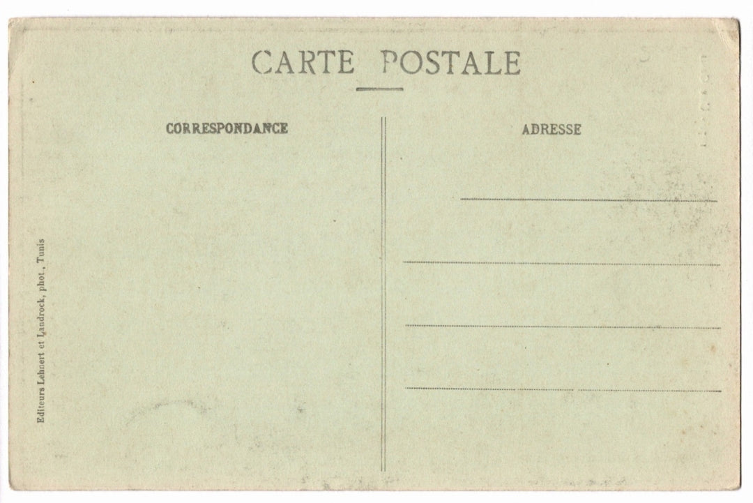 Back view of postcard.