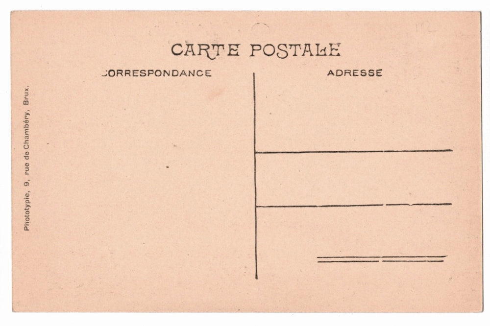 Back of a vintage postcard.