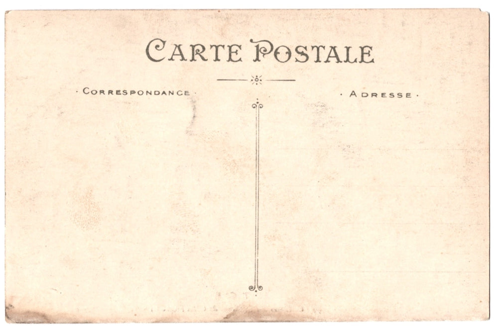 Vintage postcard back.