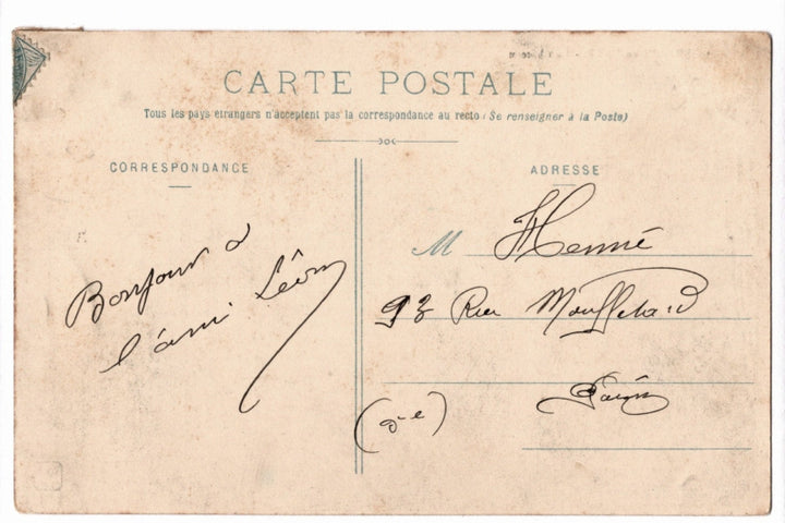 Back of postcard.