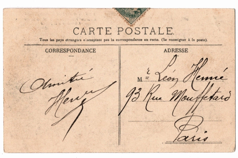 Back of postcard.