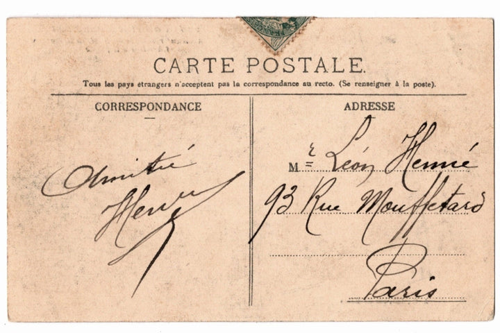Back of postcard.