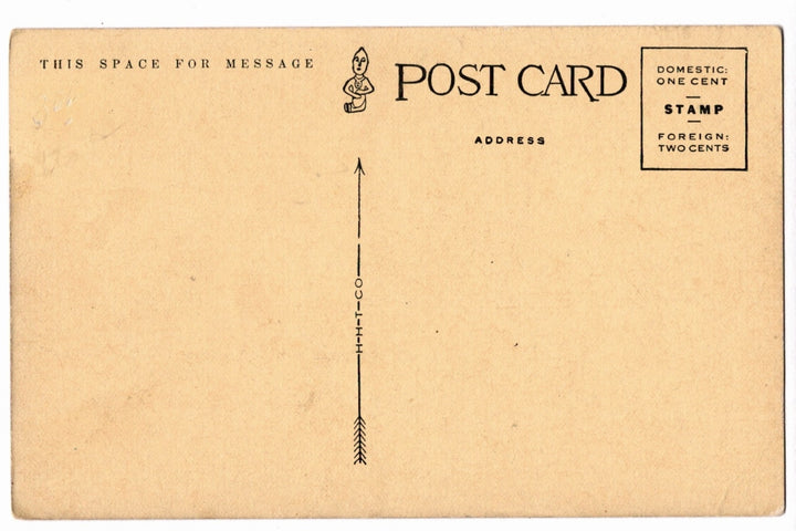 Vintage postcard back..