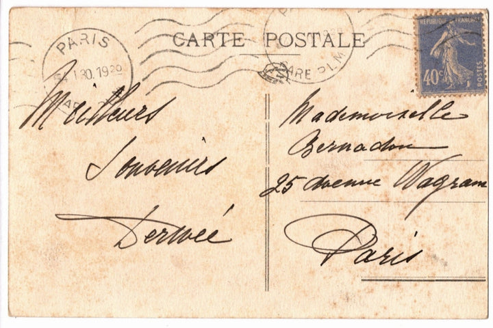 Back of postcard.