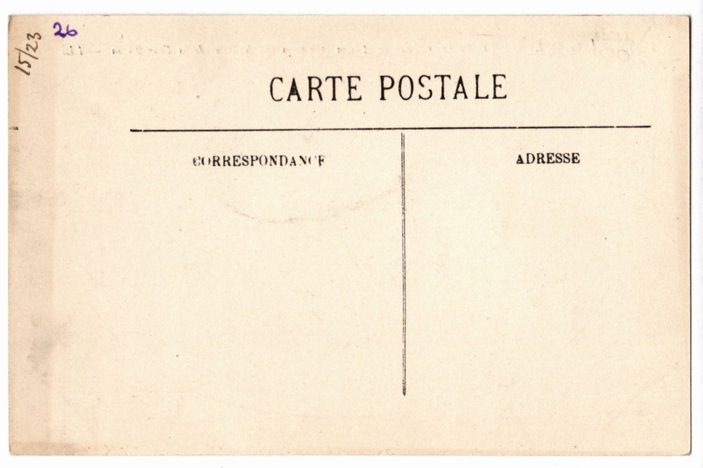 Vintage postcard with 'Carte Postale' text on a beige background.