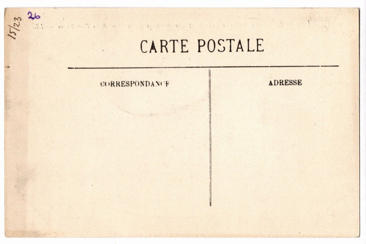 Vintage postcard with 'Carte Postale' text on a beige background.