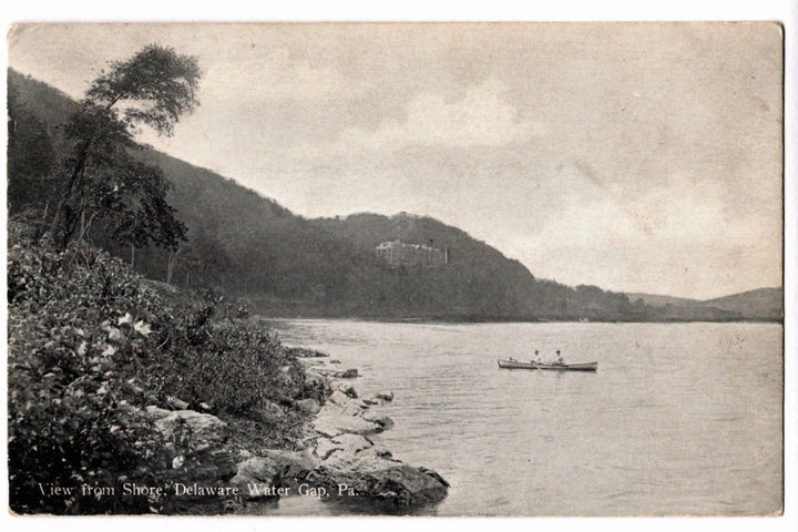 1911 Delaware Water Gap Shore Pennsylvania Vintage Postcard.