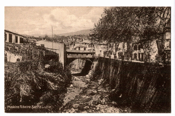 Steamboat Bridge Saint Lucy Portugal Vintage Postcard.